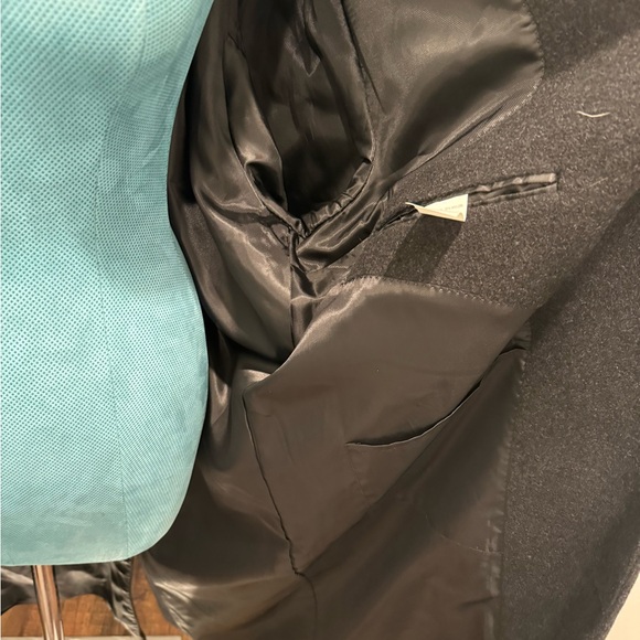 Chaps long wool blend black/grey coat. - Picture 5 of 5